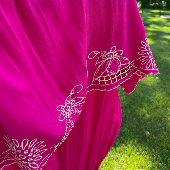 SOLD - American Rag Strapless Embroidered Maxi Dress - L - Picture 6 of 8